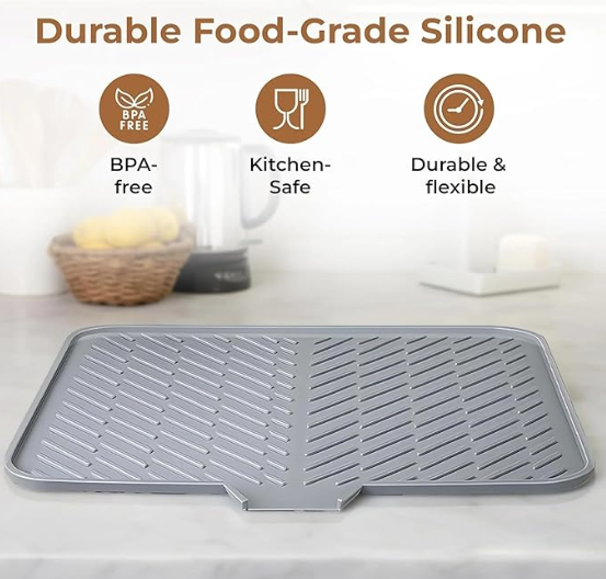 Silicone Dish Drying Mat for Kitchen