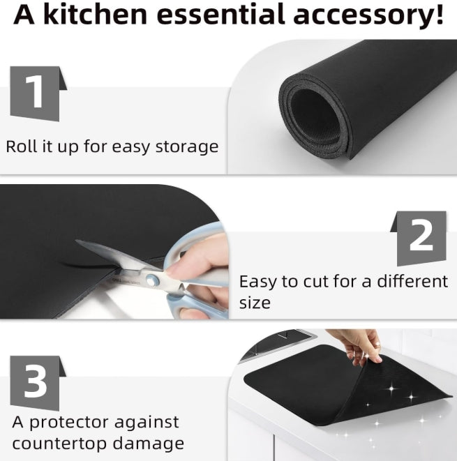 Drying mat for Kitchen, Water Absorbent Mat (PACK OF 2)